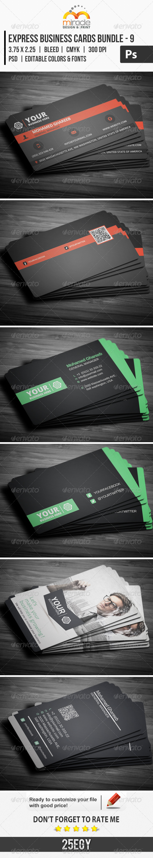 GraphicRiver Express Business Cards Bundle 9 6539358 GraphicRiver Express Business Cards Bundle 9 6539358