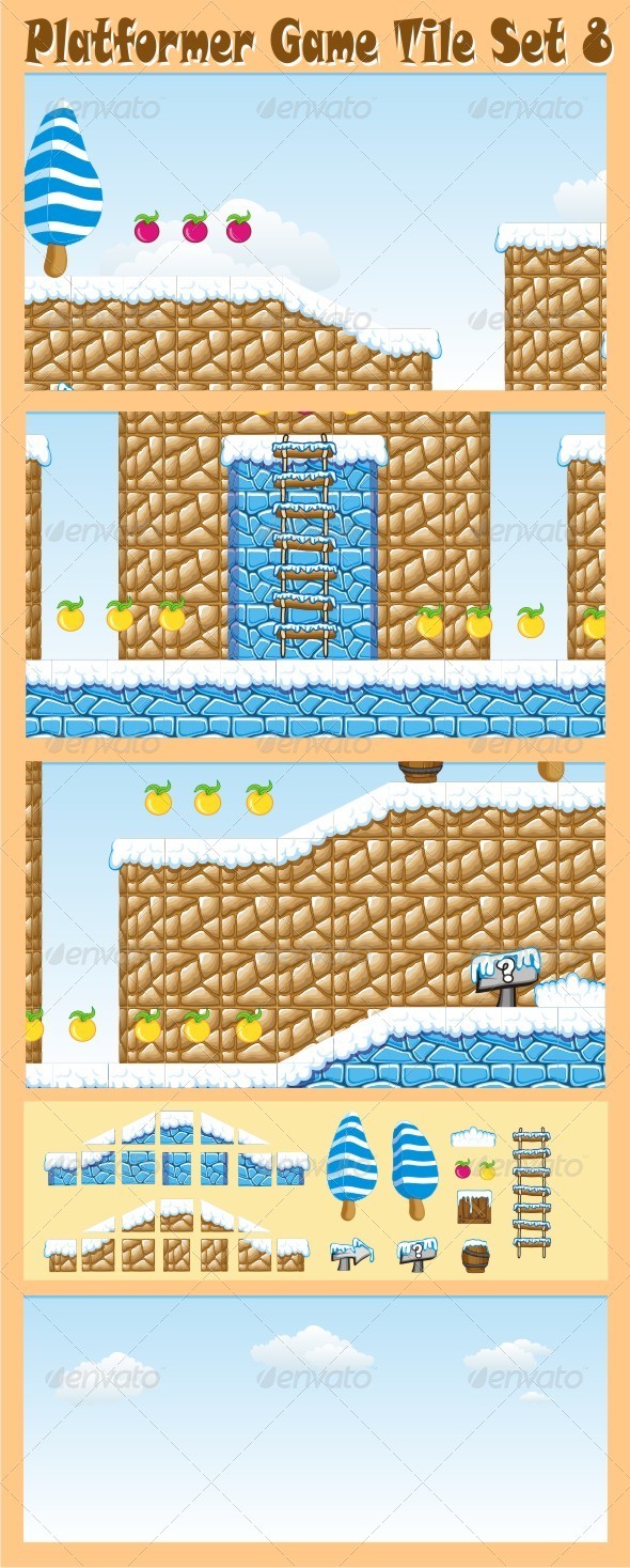 GraphicRiver Platformer Game Tile Set 8 6572923 GraphicRiver Platformer Game Tile Set 8 6572923