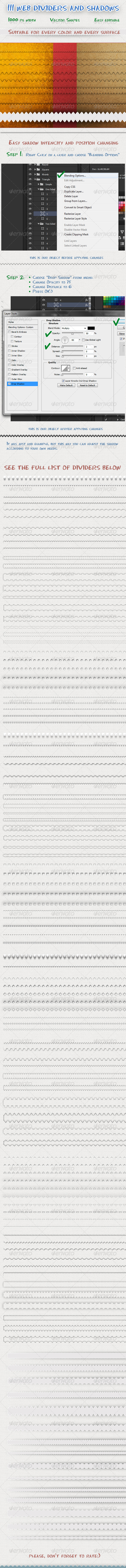 GraphicRiver 111 Web Dividers and Shadows 6577698 GraphicRiver 111 Web Dividers and Shadows 6577698
