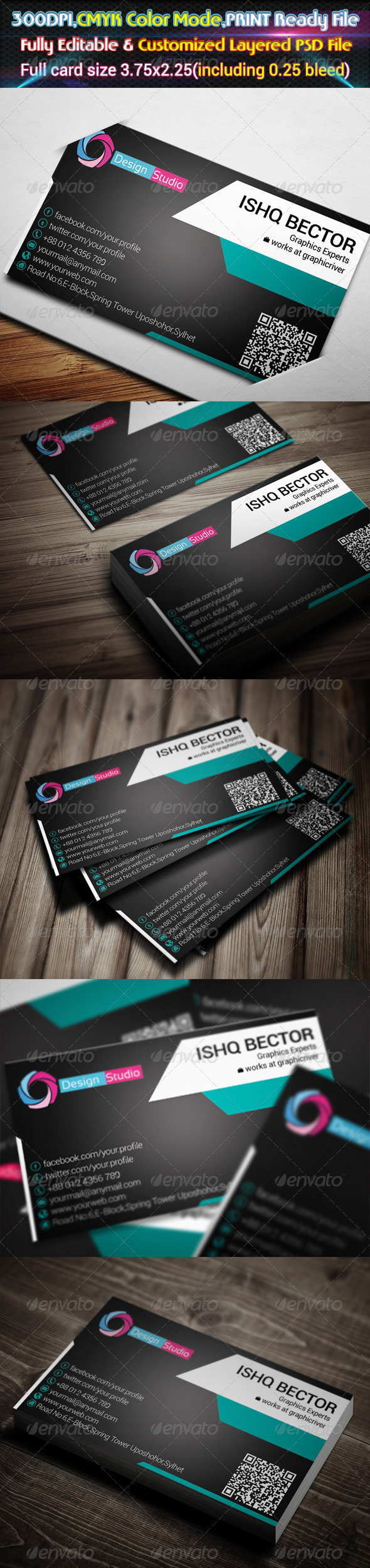 GraphicRiver Creative Business Card 6578421 GraphicRiver Creative Business Card 6578421