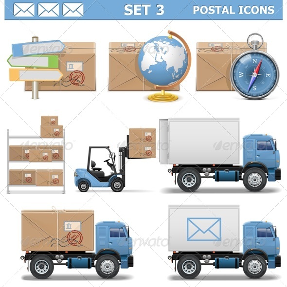 GraphicRiver Postal Icons Set 3 6578465 GraphicRiver Postal Icons Set 3 6578465