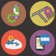 Web Flat Icons Set