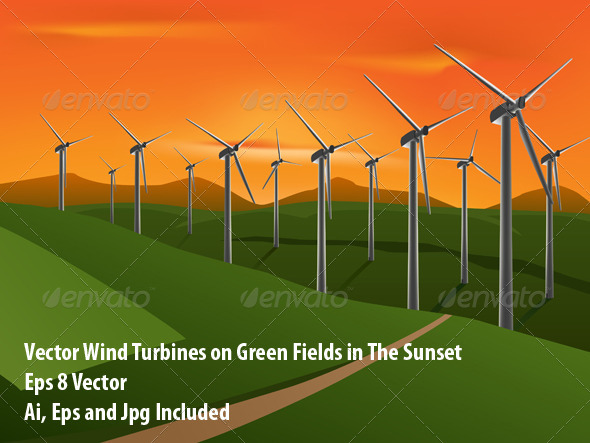 GraphicRiver Wind Turbines 6579898 GraphicRiver Wind Turbines 6579898