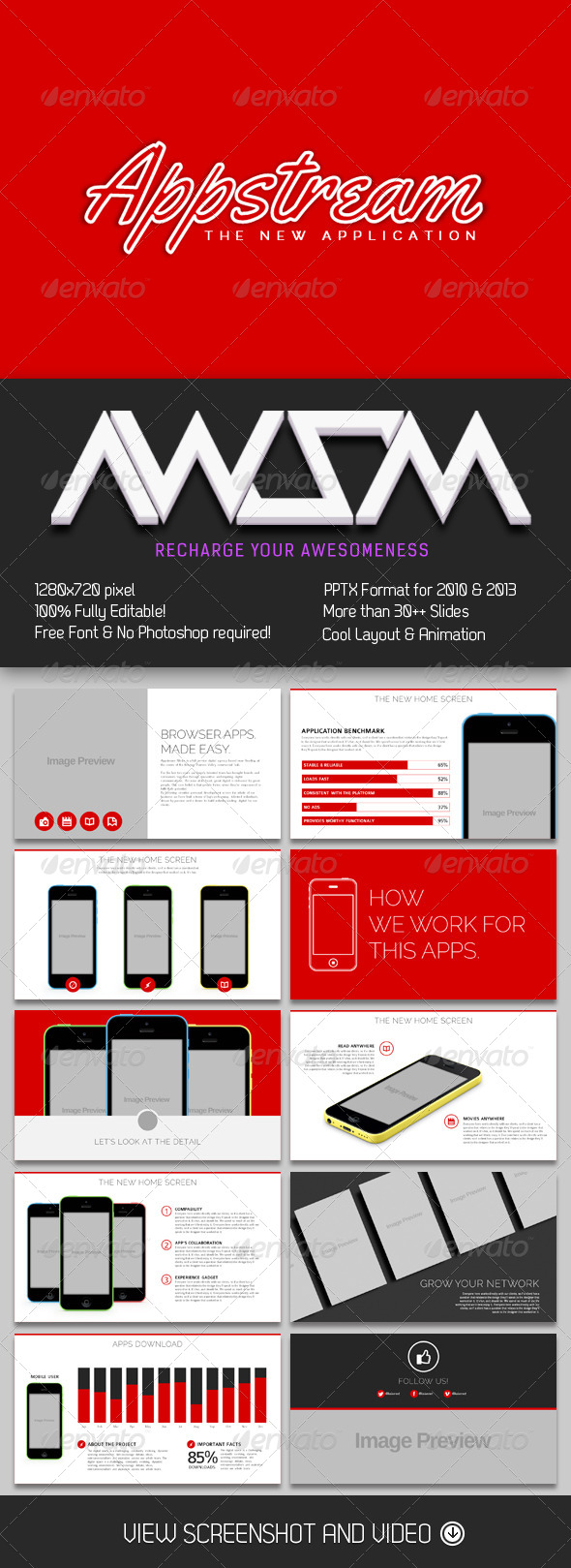 GraphicRiver App Stream PowerPoint Presentation 6569465 GraphicRiver App Stream PowerPoint Presentation 6569465