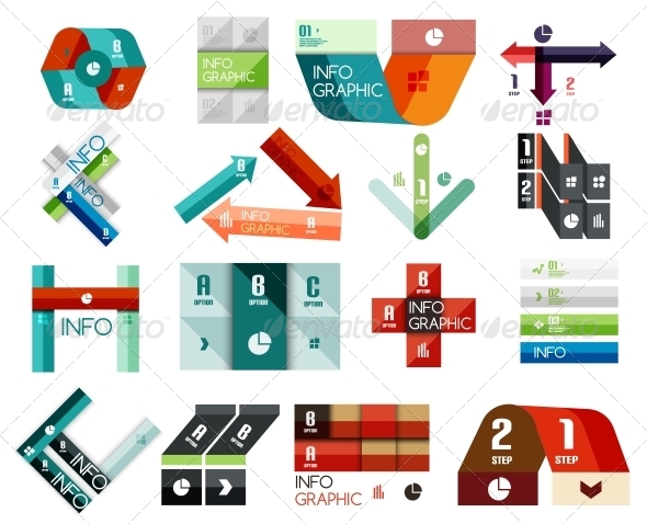 GraphicRiver Set of Option Infographics Templates 6581534 GraphicRiver Set of Option Infographics Templates 6581534