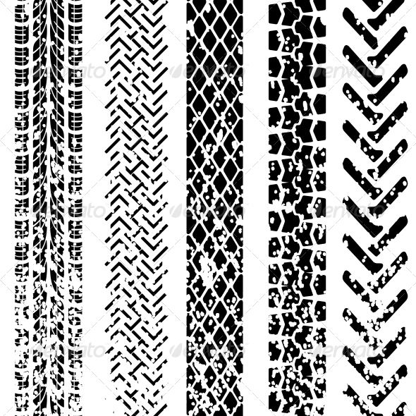 GraphicRiver Set of Detailed Tire Prints Vector Illustration 6583175 GraphicRiver Set of Detailed Tire Prints Vector Illustration 6583175