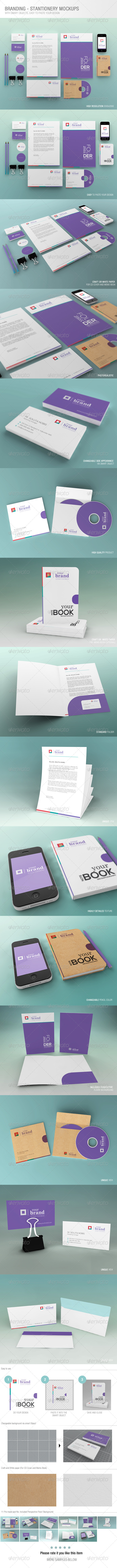 GraphicRiver Branding-Stationery Mockups 6555068 GraphicRiver Branding-Stationery Mockups 6555068