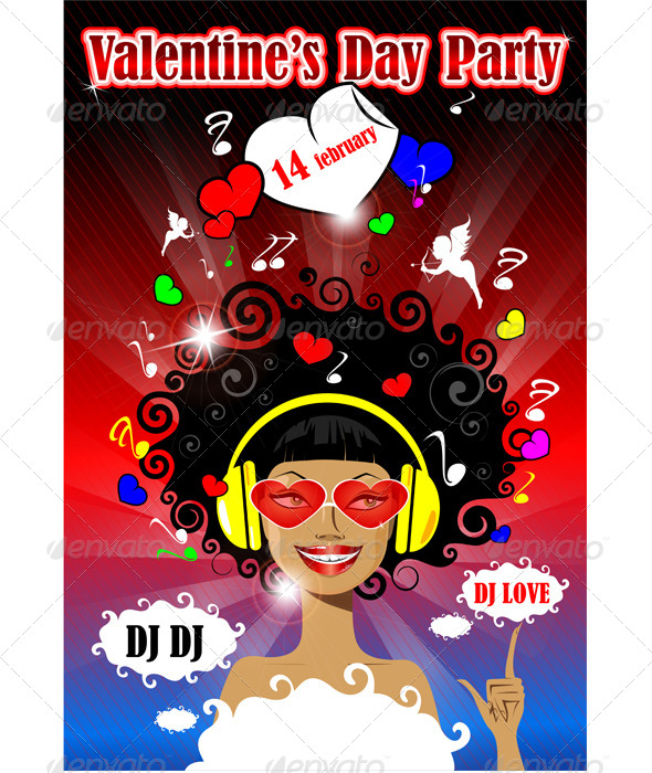 GraphicRiver Party Valentine s Day 6586291 GraphicRiver Party Valentine s Day 6586291