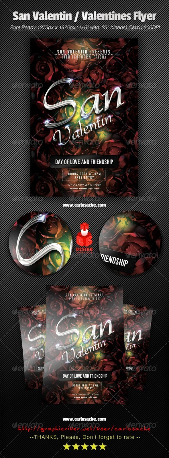 GraphicRiver San Valentin Valentines Flyer 6588745 GraphicRiver San Valentin Valentines Flyer 6588745