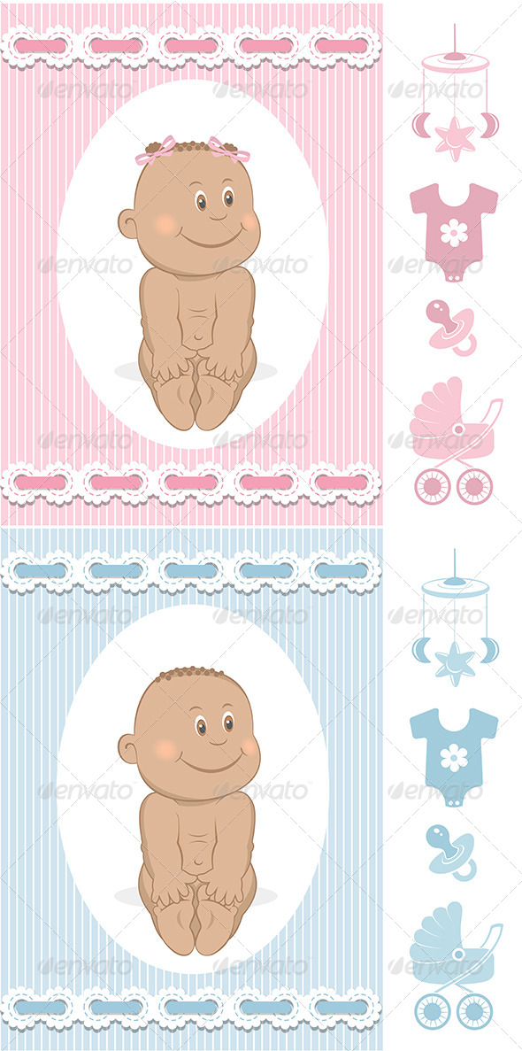 GraphicRiver African Babies Set 6589365 GraphicRiver African Babies Set 6589365