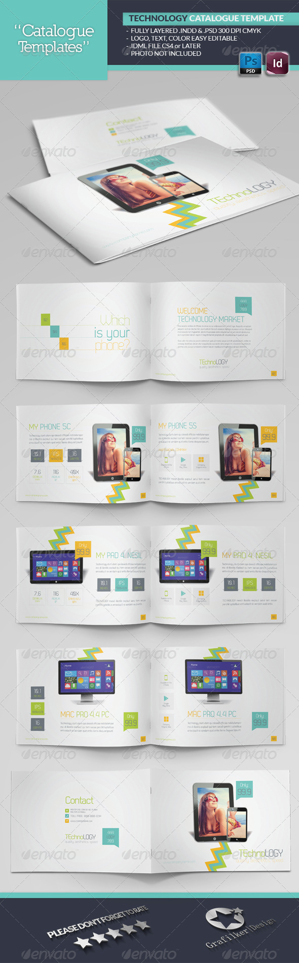GraphicRiver Tecnology Catalogue Template 6589389 GraphicRiver Tecnology Catalogue Template 6589389