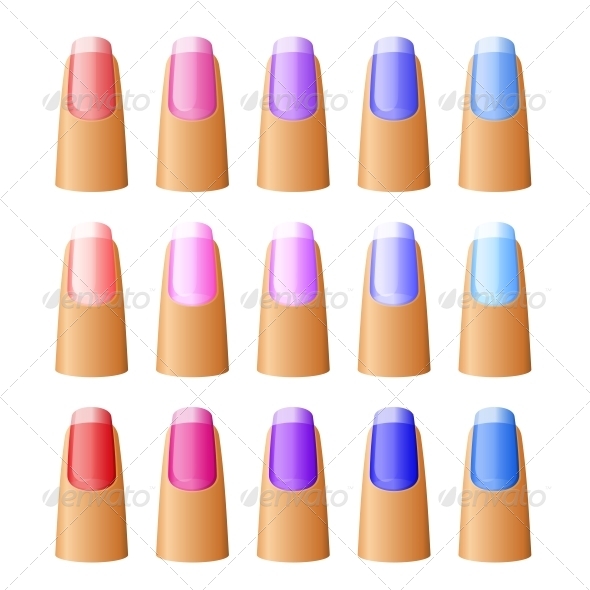 GraphicRiver Nail Polish in Different Hues 6589966 GraphicRiver Nail Polish in Different Hues 6589966