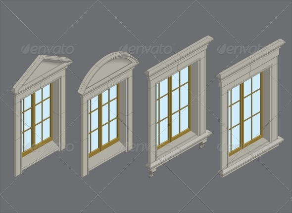 GraphicRiver Isomentic Windows Set 6590064 GraphicRiver Isomentic Windows Set 6590064