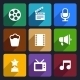 Movie Flat Icons Set 37