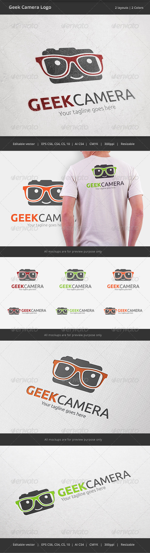 GraphicRiver Geek Camera Logo 6592226 GraphicRiver Geek Camera Logo 6592226