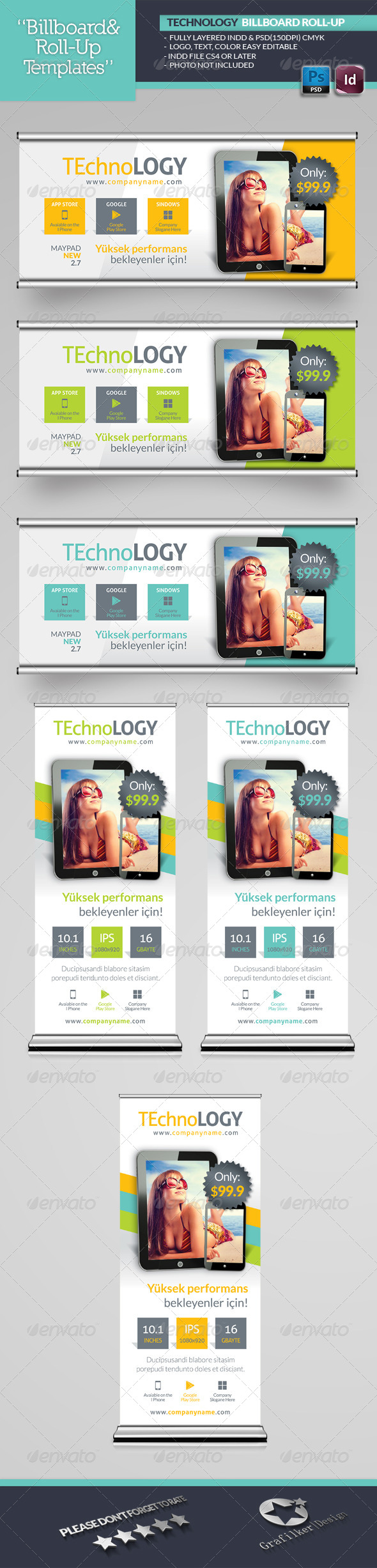 GraphicRiver Tecnology Billboard Roll-Up Template 6596501 GraphicRiver Tecnology Billboard Roll-Up Template 6596501