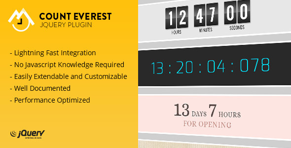 CodeCanyon Count Everest Countdown light-weight jQuery Plugin 6466098 CodeCanyon Count Everest Countdown light-weight jQuery Plugin 6466098