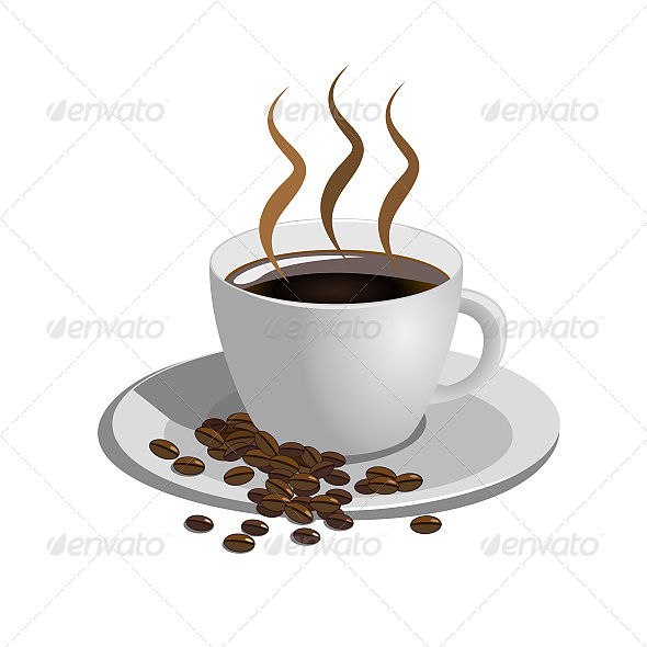GraphicRiver Coffee Cup on White Background 6603315 GraphicRiver Coffee Cup on White Background 6603315