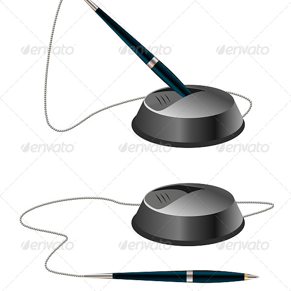 GraphicRiver Illustration of Two Pens 6603782 GraphicRiver Illustration of Two Pens 6603782