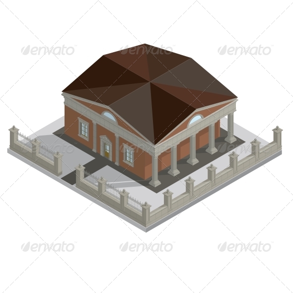 GraphicRiver Vector Isometric House 6606047 GraphicRiver Vector Isometric House 6606047