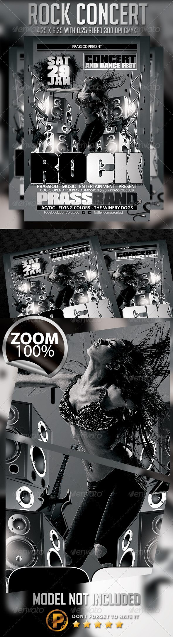 GraphicRiver Rock Concert Flyer Template 6606266 GraphicRiver Rock Concert Flyer Template 6606266