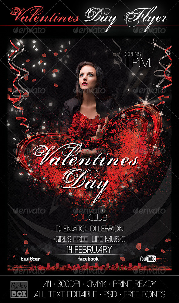 GraphicRiver Flyer Valentine`s Day 6602017 GraphicRiver Flyer Valentine`s Day 6602017