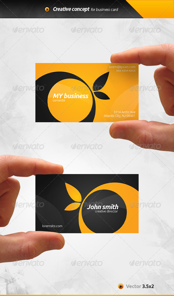 GraphicRiver Orange Business Card 6609049 GraphicRiver Orange Business Card 6609049