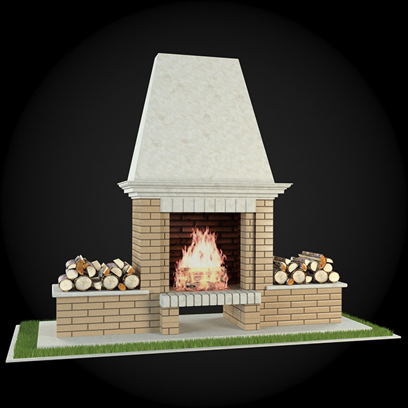 3DOcean Garden Fireplace 013 6609319 3DOcean Garden Fireplace 013 6609319