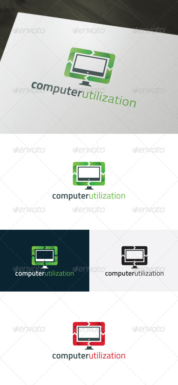 GraphicRiver Computer Utilization Logo 6609418 GraphicRiver Computer Utilization Logo 6609418