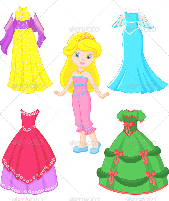 GraphicRiver Princess Dress 6610560 GraphicRiver Princess Dress 6610560