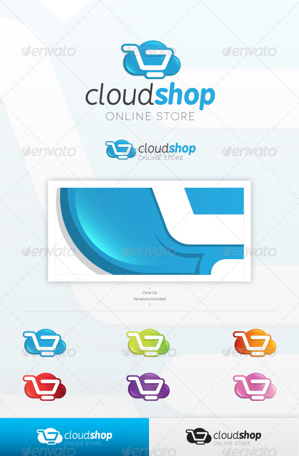 Cloud Shop Logo - Symbols Logo Templates