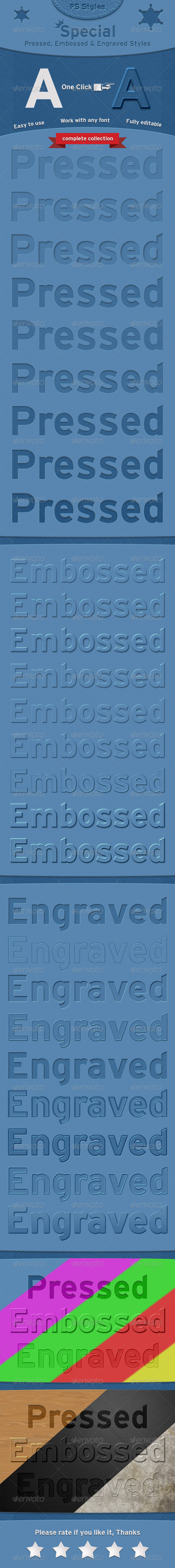 GraphicRiver Special Pressed Embossed & Engraved Styles 6611319 GraphicRiver Special Pressed Embossed & Engraved Styles 6611319