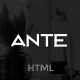 ANTE - One Page Parallax HTML5 Modern Template ANTE - One Page Parallax HTML5 Modern Template - ThemeForest Item for Sale