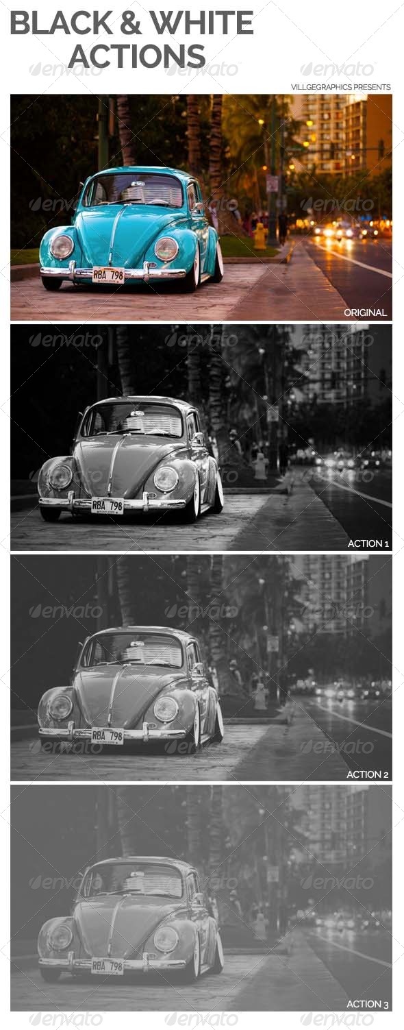 GraphicRiver Black & White Photo Actions 6612091 GraphicRiver Black & White Photo Actions 6612091