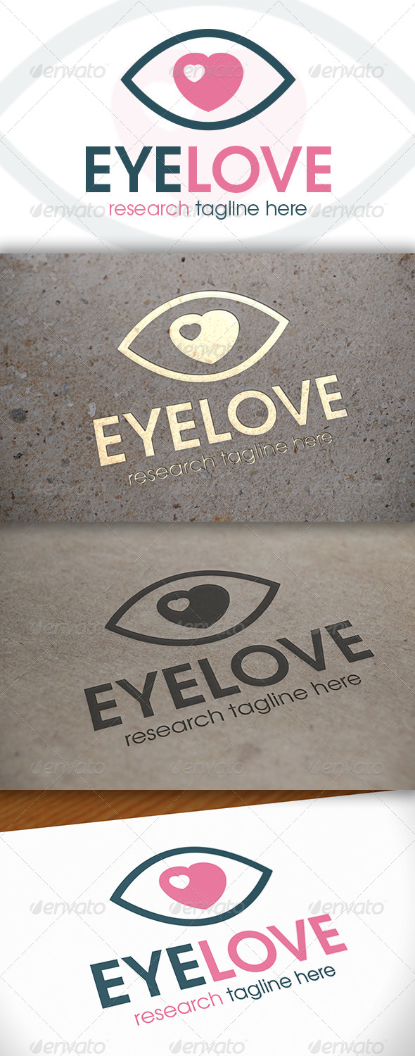 GraphicRiver Eye Love Logo 6614889 GraphicRiver Eye Love Logo 6614889