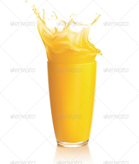 GraphicRiver Orange Juice Splash on a White Background 6617908 GraphicRiver Orange Juice Splash on a White Background 6617908