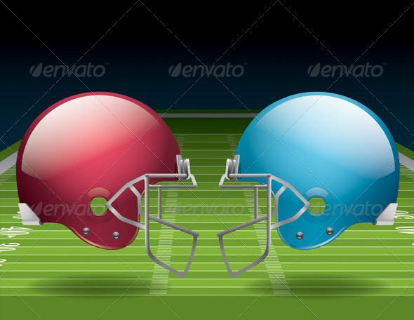 GraphicRiver American Football Field and Helmets 6618283 GraphicRiver American Football Field and Helmets 6618283