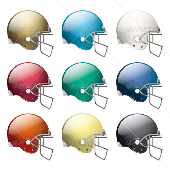 GraphicRiver American Football Helmets 6618298 GraphicRiver American Football Helmets 6618298
