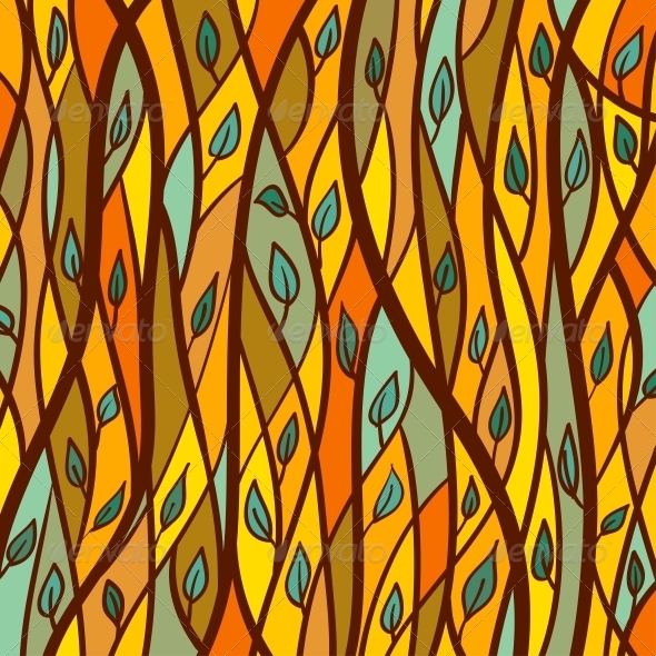GraphicRiver Pattern with Leaves 6619043 GraphicRiver Pattern with Leaves 6619043