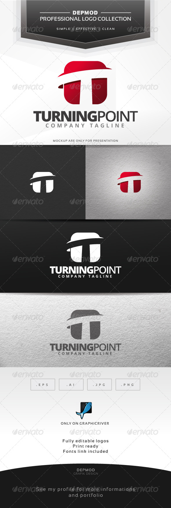 GraphicRiver Turning Point Logo 6619290 GraphicRiver Turning Point Logo 6619290