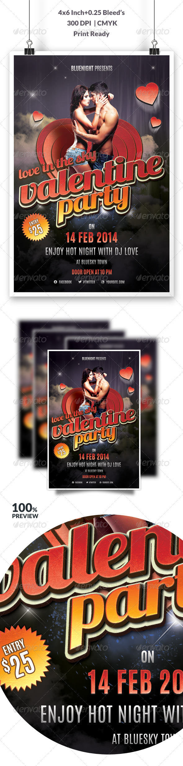 GraphicRiver Valentines Party Flyer Vol 2 6610924 GraphicRiver Valentines Party Flyer Vol 2 6610924