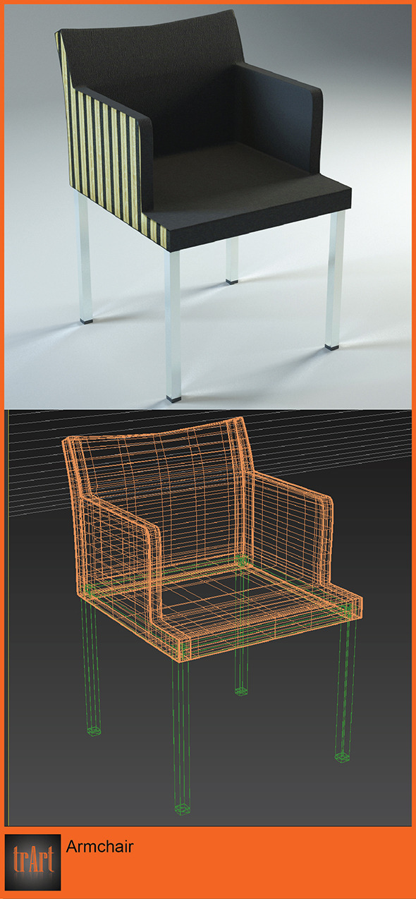 3DOcean ArmChair 6620630 3DOcean ArmChair 6620630