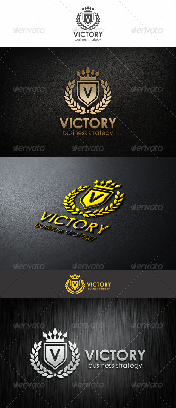 Victory - Heraldic Elegant Logo - Crests Logo Templates