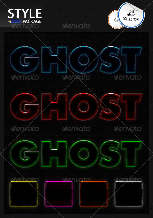 GraphicRiver Cool Ghost Styles 6621228 GraphicRiver Cool Ghost Styles 6621228