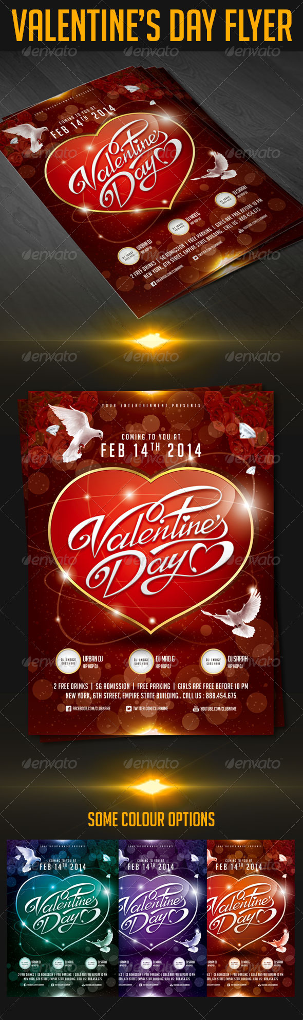 GraphicRiver Valentine s Day Flyer 6623483 GraphicRiver Valentine s Day Flyer 6623483