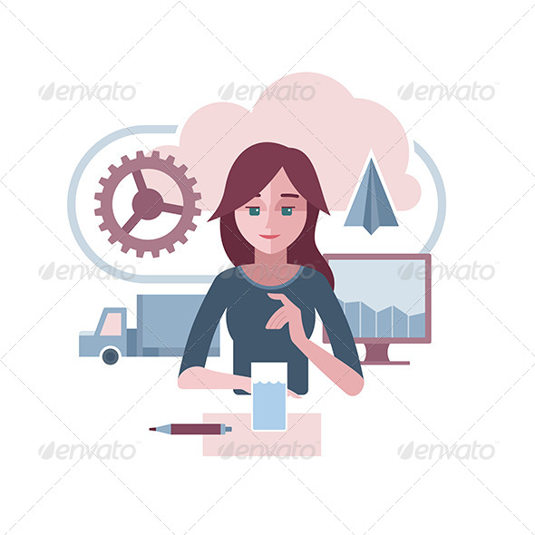 GraphicRiver Woman Presenting Abstract Corporate Environment 6624017 GraphicRiver Woman Presenting Abstract Corporate Environment 6624017