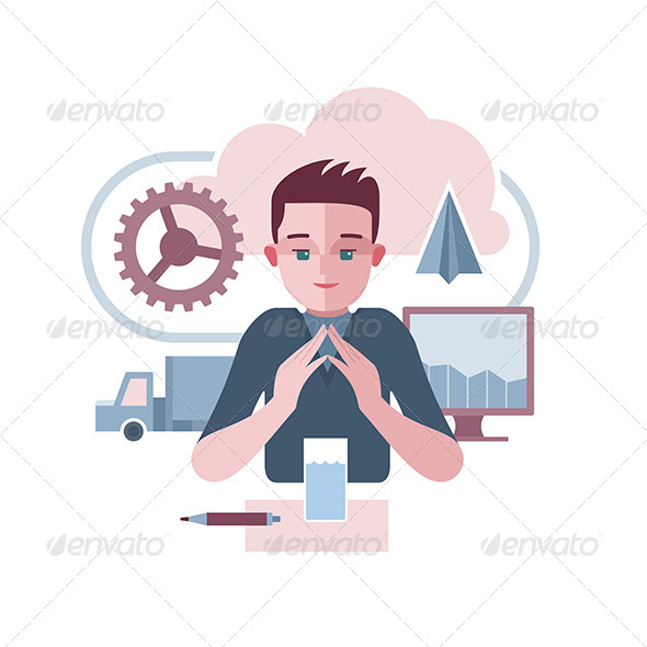 GraphicRiver Man Presenting Abstract Corporate Environment 6624032 GraphicRiver Man Presenting Abstract Corporate Environment 6624032