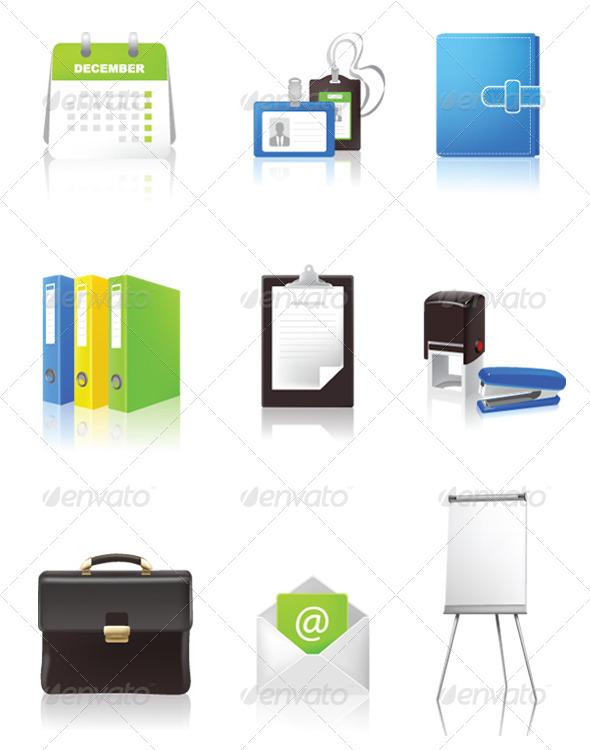 GraphicRiver Office and Business Icons 6624427 GraphicRiver Office and Business Icons 6624427