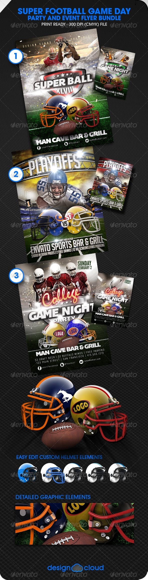 Football Flyer Template Bundle (Sports)