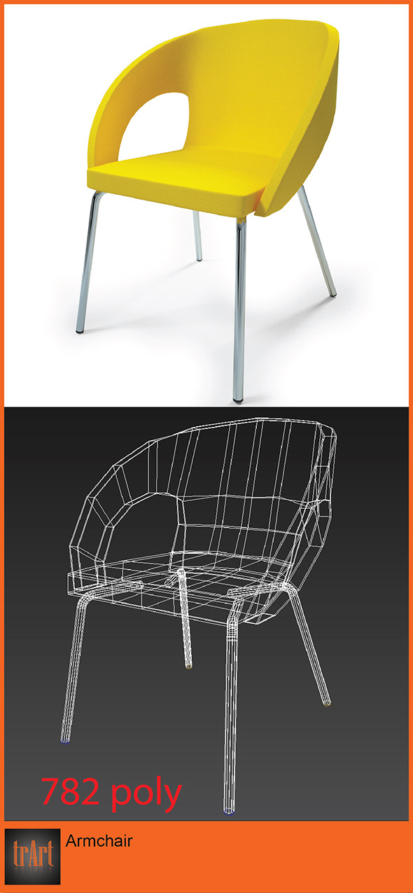 3DOcean Realistic high quality low poly Armchair 6625677 3DOcean Realistic high quality low poly Armchair 6625677